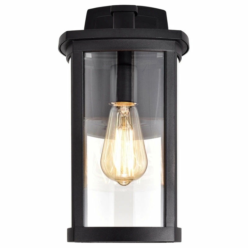 CHLOE Lighting, Inc. CHLOE Lighting QUILL Transitional 1-Light Textured Black Outdoor Wall Sconce - Image 2
