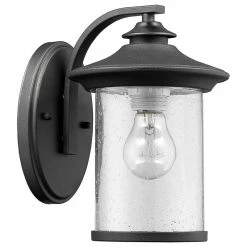 CHLOE Lighting, Inc. Liam Transitional 1-Light Outdoor Wall Sconce, Black, 10" Height