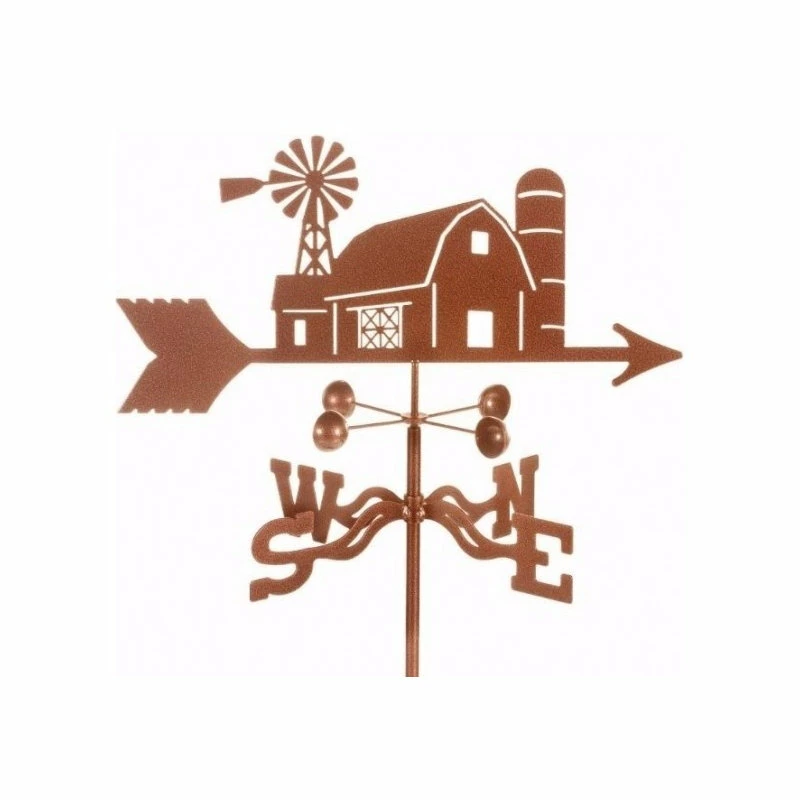 EZ Vane LLC Farm Scene Weathervane With Deck Mount