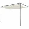 Vida XL International B.V. VidaXL Patio Canopy 10'x10' W/ Retractable Top Wall-mounted Backyard Awning