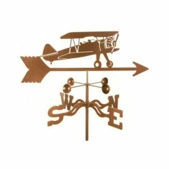 EZ Vane LLC Bi Plane Weathervane With Deck Mount