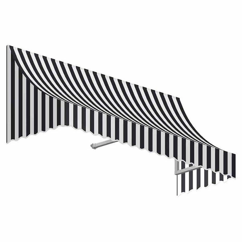 Awntech Corporation 6' Nantucket Window/Entry Awning, Black/White 3 Awntech Corporation 6' Nantucket Window/Entry Awning, Black/White