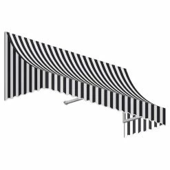 Awntech Corporation 3' Nantucket Window/Entry Awning, Black/White