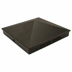 Nuvo Iron Decorative Pyramid Aluminium Post Cap For (True) 6" X 6" Posts - Black (PCP14)