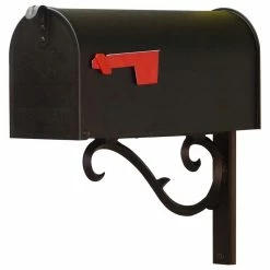 Special Lite Products Company Standard Steel Mailbox With Sorrento Front Single Mailbox Mounting Bracket