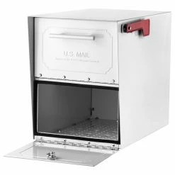 Architectural Mailboxes Oasis Classic Post Mount Mailbox, White -EZ Vane Shop ac511eb7075858b6 2935 w800 h800 b1 p0