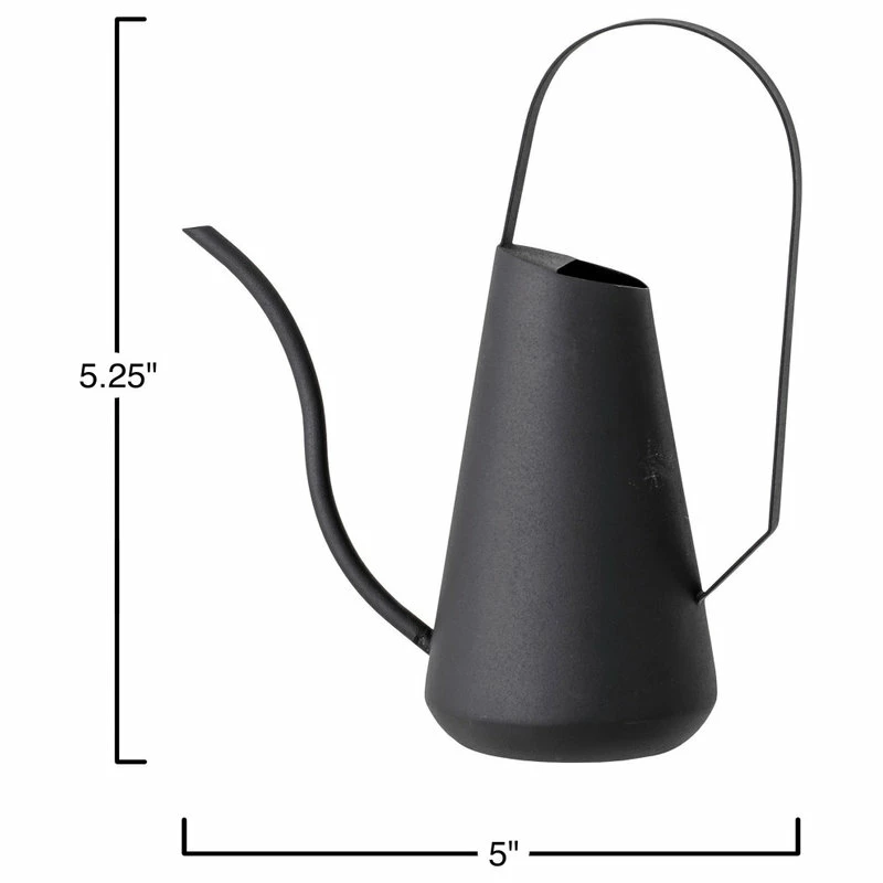 Bloomingville Black Metal Watering Can - Image 2