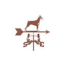 EZ Vane LLC Doberman Weathervane With 4 Sided Mount