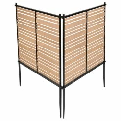 Enclo Privacy Screens Bedford 3.5 Ft. X 3 Ft. Cedar Vinyl Screen Kit (2Pack)