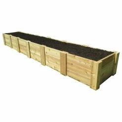 Smart Carts / Infinite Cedar Infinite Cedar Deep Root Cedar Raised Bed Garden Kit, 2 Ft. X 12 Ft. X 16.5 In.