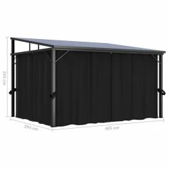 Vida XL International B.V. VidaXL Gazebo With Curtain Anthracite Garden Canopy Shelter Party Tent Marquee 21 Vida XL International B.V. VidaXL Gazebo With Curtain Anthracite Garden Canopy Shelter Party Tent Marquee -EZ Vane Shop b131d0b70250fdf9 8778 w800 h800 b1 p0