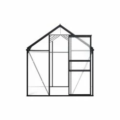 Vida XL International B.V. VidaXL Greenhouse Anthracite Aluminum 51.1 Ft² Garden Shed Plant Conservatory 9 Vida XL International B.V. VidaXL Greenhouse Anthracite Aluminum 51.1 Ft² Garden Shed Plant Conservatory -EZ Vane Shop b341e1ec0333e1cc 3789 w800 h800 b1 p0