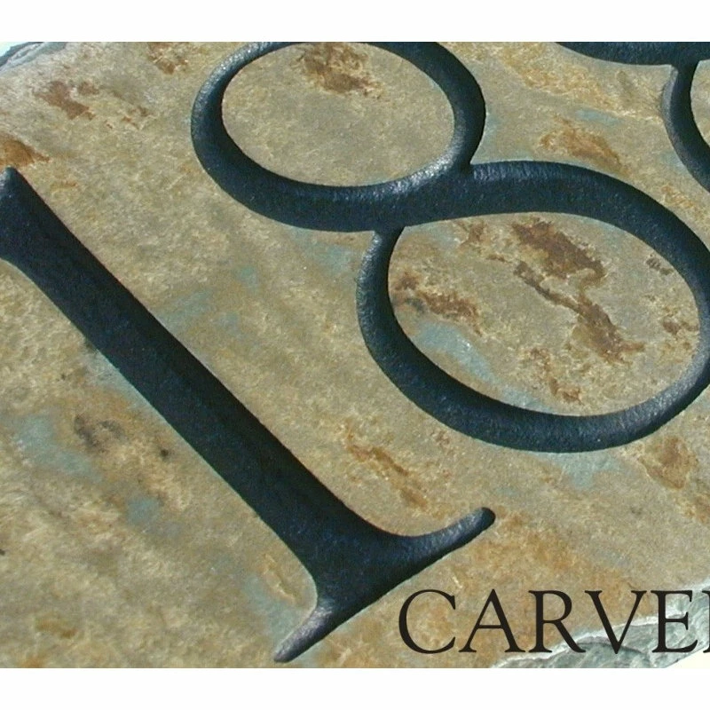 THE SLATE MASONS Carved Stone House Numbers / Address Plaque / Marker / Slate Sign - Image 4