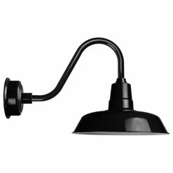 Cocoweb Inc. 22" Oldage LED Wall Light With Rustic Arm, Black