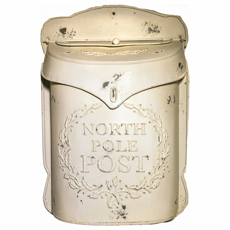 Park Hill Collection North Pole Post Box, Cream