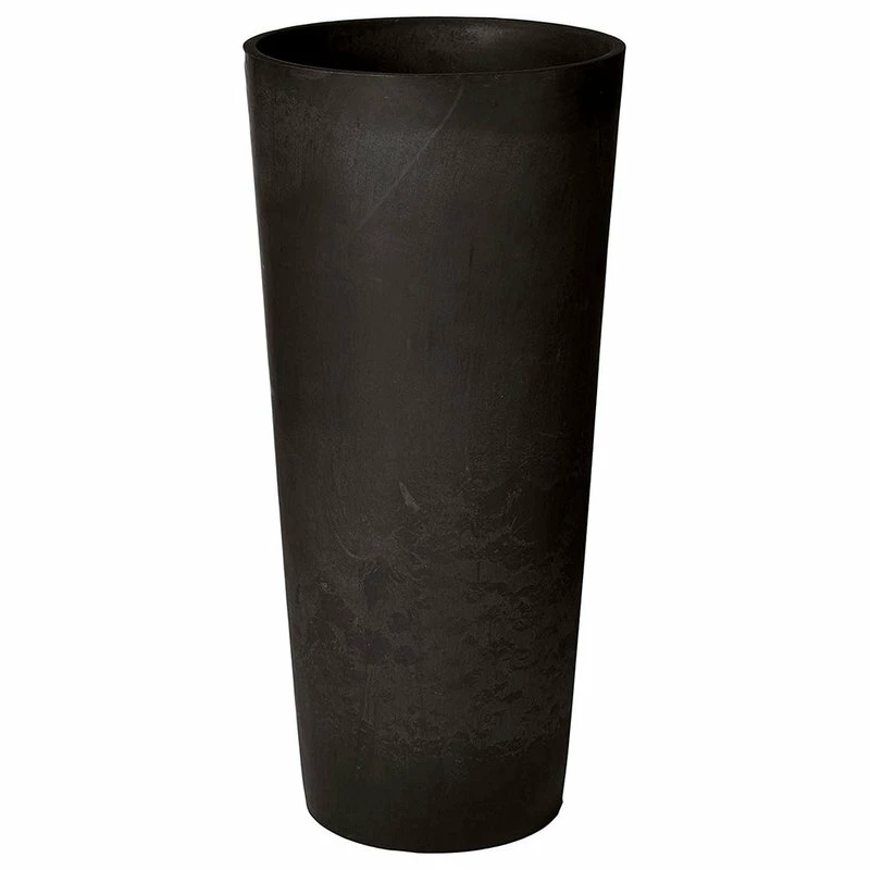 Arcadia Garden Products Contempo Tall Round Planter, Black