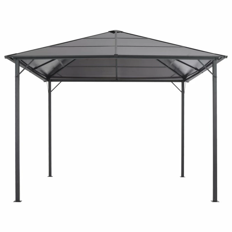 Vida XL International B.V. VidaXL Gazebo With Roof Aluminum Black Outdoor Patio Canopy Shelter Party Tent 5 Vida XL International B.V. VidaXL Gazebo With Roof Aluminum Black Outdoor Patio Canopy Shelter Party Tent - Image 3