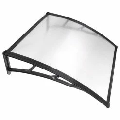 Yescom One-Piece Polycarbonate Hollow Sheet, Clear With Black Trim, 1 -Piece