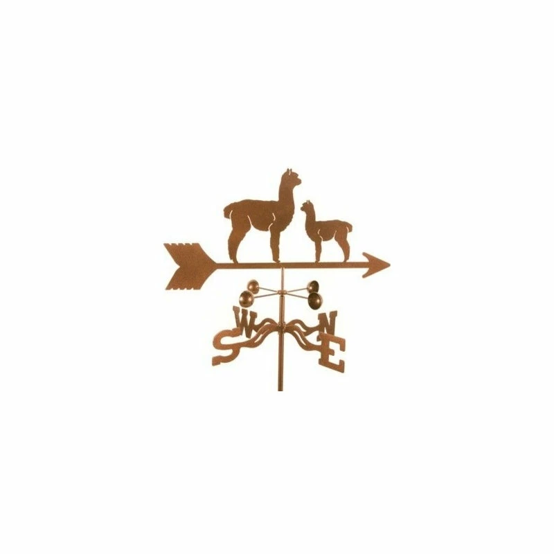 EZ Vane LLC Alpaca And Baby Weathervane With Deck Mount