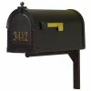 Special Lite Products Company Berkshire Mailbox With Front Address Numbers & Ashley Mailbox Mounting Bracket