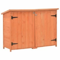 Vida XL International B.V. VidaXL Garden Storage Shed Wood Wooden Shed Outdoor Patio Storage Cabinet