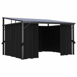 Vida XL International B.V. VidaXL Gazebo With Curtain Anthracite Garden Canopy Shelter Party Tent Marquee 16 Vida XL International B.V. VidaXL Gazebo With Curtain Anthracite Garden Canopy Shelter Party Tent Marquee -EZ Vane Shop bbc17c180250fdf4 8778 w800 h800 b1 p0