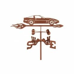 EZ Vane LLC C4 Corvette Weathervane With Roof Mount