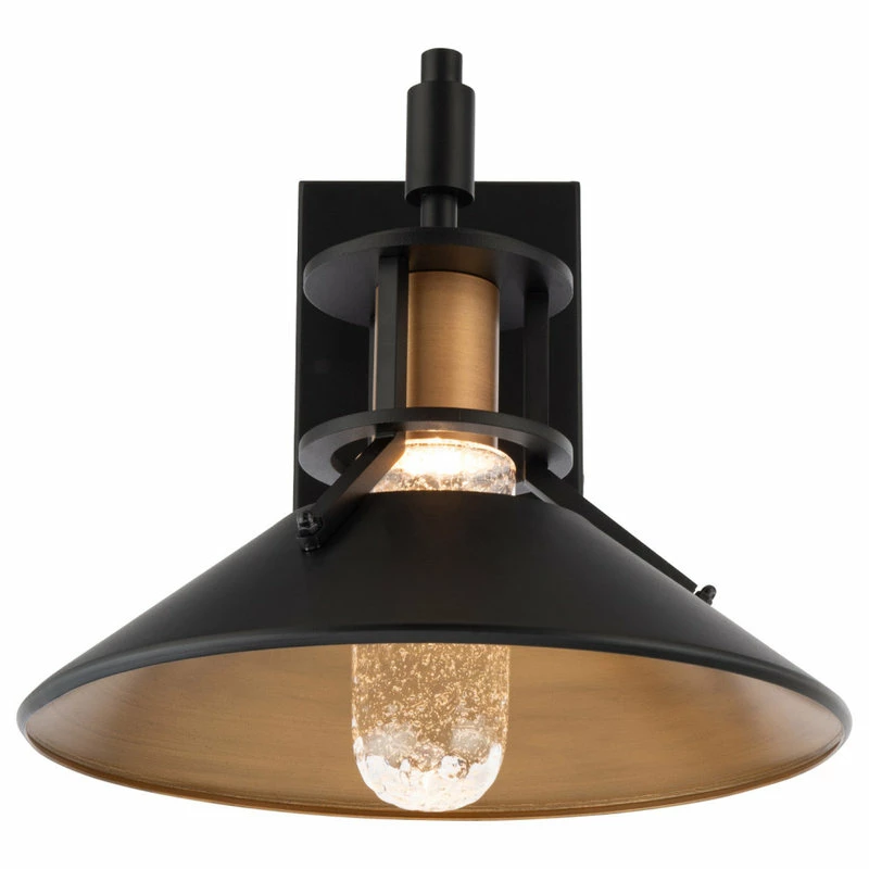 WAC Lighting Sleepless LED Indoor And Outdoor Wall Light 3000K, Black With Aged Brass, 15" 4 WAC Lighting Sleepless LED Indoor And Outdoor Wall Light 3000K, Black With Aged Brass, 15" - Image 2