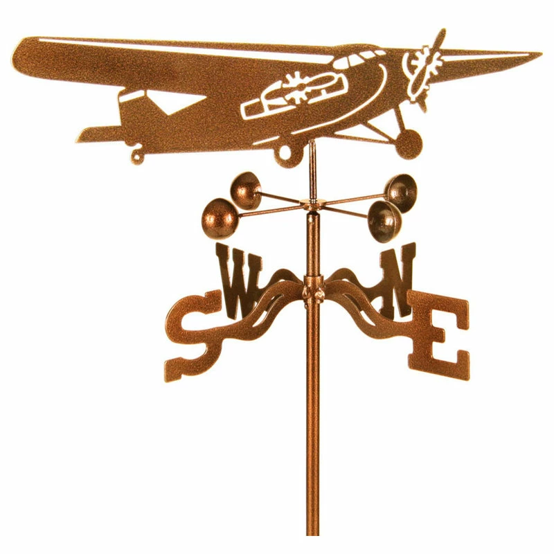 EZ Vane LLC Tri Motor Airplane Weathervane With Post Mount