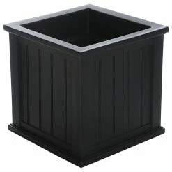 Mayne - Outdoor Products Of Distinction 20"x20"x20" Cape Cod Patio Planter, Black