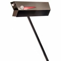 Modbox USA, Inc. ModboxUSA Mid-Century Modern Curbside Mailbox | Two Tone, Eucalyptus And Black