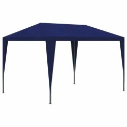 Vida XL International B.V. VidaXL Party Tent 10'x10' Blue Garden Canopy Wedding Gazebo Pavilion Cater