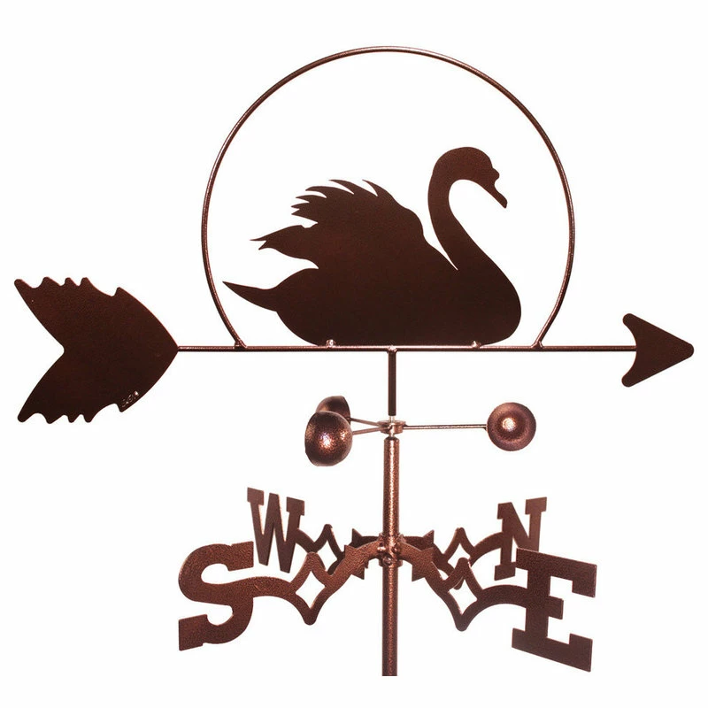 Null Swan Weathervane With Garden Mounting