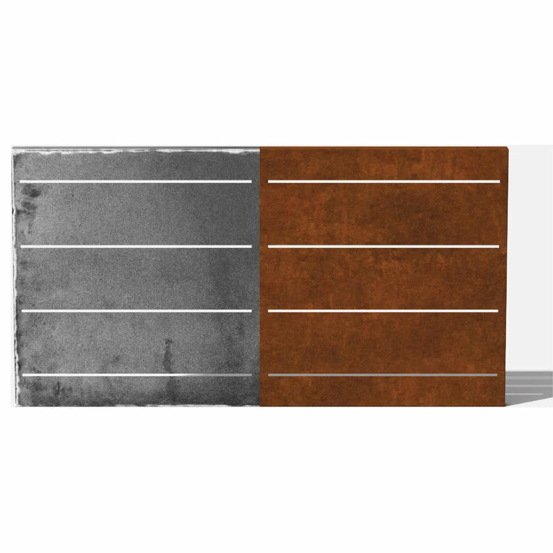 Veradek Alta Corten Steel Decorative Screen Panel, Linear 5 Veradek Alta Corten Steel Decorative Screen Panel, Linear - Image 3