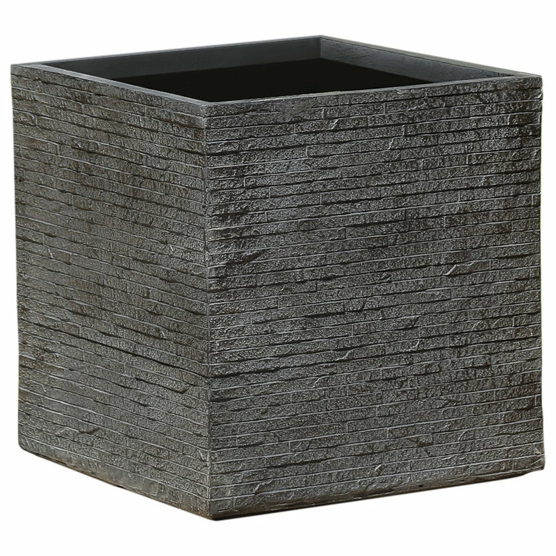 LuxenHome Stone Finish Square MgO Planter (Large) 3 LuxenHome Stone Finish Square MgO Planter (Large)