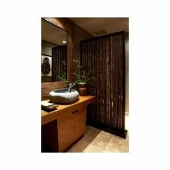 Backyard X-Scapes Natural Black Bamboo Fencing Garden Screen Rolled Wood Fence Panel, 36 In H X 96 In L X 1 In D -EZ Vane Shop c6d1ffc601ce1b21 0187 w800 h800 b0 p0