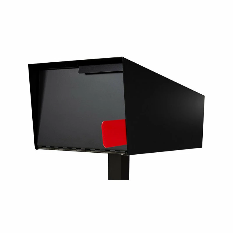 Modern Mailbox | Post Mounted Modern Mailbox | Monochromatic, Black, No Post 3 Modern Mailbox | Post Mounted Modern Mailbox | Monochromatic, Black, No Post
