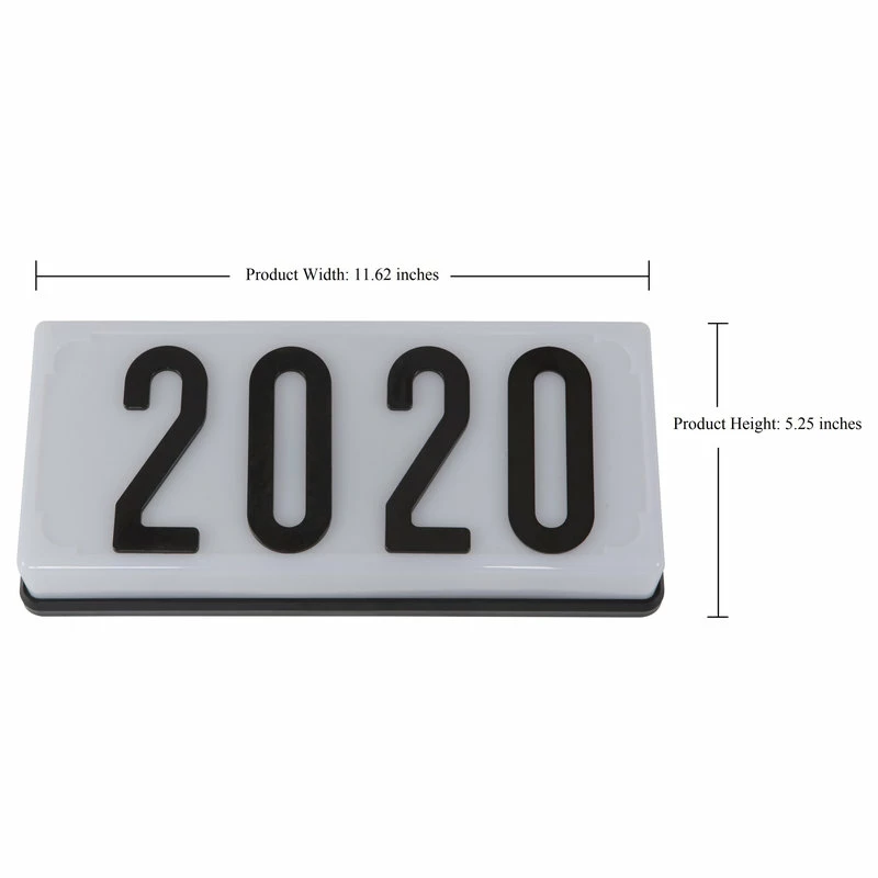 YHD 2-Light Low-Voltage White Outdoor Wall Mount Address Light - Image 5