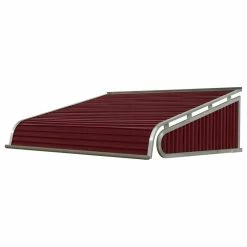 NuImage Awnings 1500 Series Aluminum Door Canopy 60"x48" Projection, Burgundy