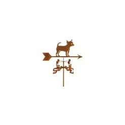 EZ Vane LLC Chihuahua Weathervane With Post Mount