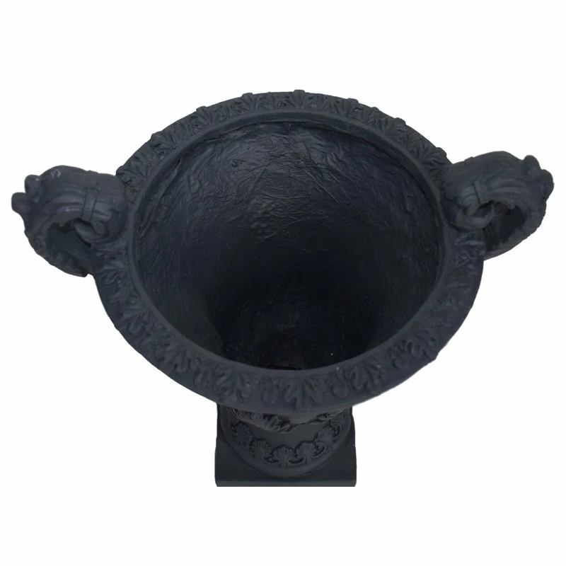 GDFStudio GDF Studio Renee Lightweight Concrete Chalice Garden Decorative Urn Planter, Bla - Image 7