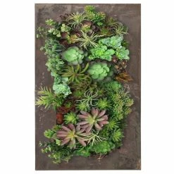 Vandue Corporation Modern Home Living Wall Galvanized Steel/Zinc Succulent Planter, Wall Mounted G