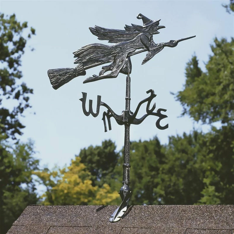 Design Toscano Witch Weathervane Rooftop 4 Design Toscano Witch Weathervane Rooftop - Image 2