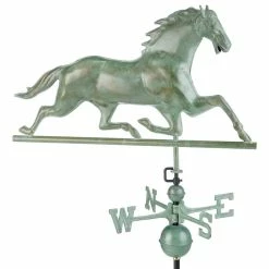 Good Directions, Inc. Horse Weathervane, Blue Verde Copper