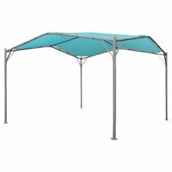 GDFStudio GDF Studio Poppy Outdoor 11.5'x11.5' Modern Gazebo Canopy, Teal