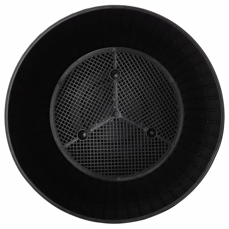 Glitzhome 30"H Solar Lighted Plastic Hanging Planter, Black - Image 4