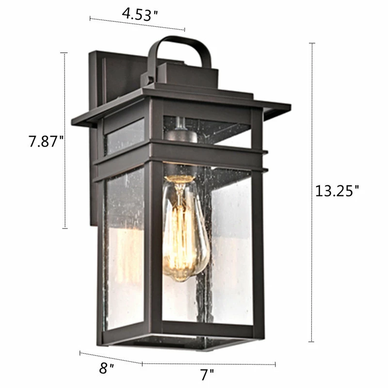 CHLOE Lighting, Inc. CHLOE Lighting Brian Transitional 1-Light Rubbed Bronze Outdoor Wall Sconce - Image 11