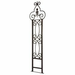 H Potter Garden Scroll Trellis, Weather Resistant Wrought Iron