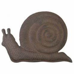 Import Wholesales Decorative Cast Iron Yard And Garden Stepping Stone, Snail, Rust Brown
