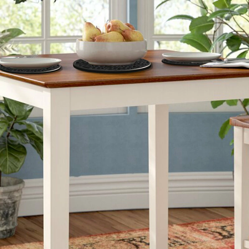 A1 HOME COLLECTIONS LLC A1HC Rubber Multi Functional-Garden Stepping Stone Mat, 14"X14", Black Set Of 3 - Image 8